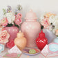"Love is in the Air" Ginger Jars in Bubble Gum Pink | Wholesale
