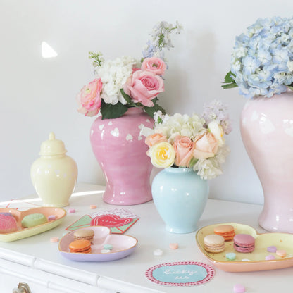 "Love is in the Air" Ginger Jars in Bubble Gum Pink | Wholesale