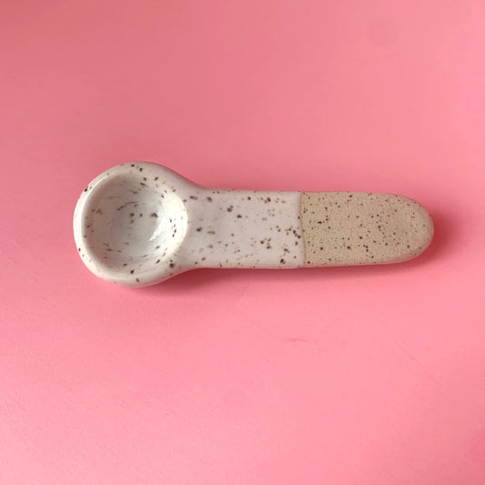 White Speckled Spoon | Terra Clay Co.