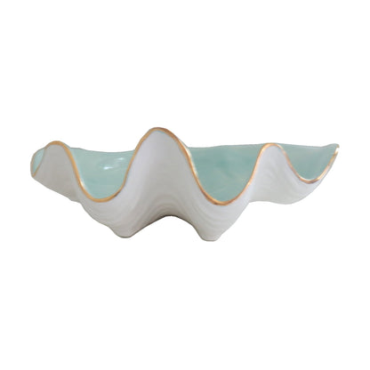 Clam Shell Bowl with 22K Gold Accent | Wholesale