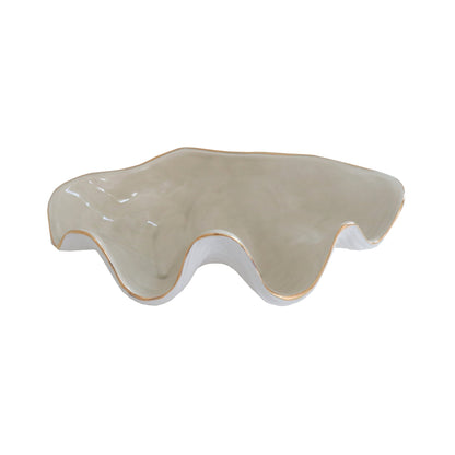 Clam Shell Bowl with 22K Gold Accent | Wholesale