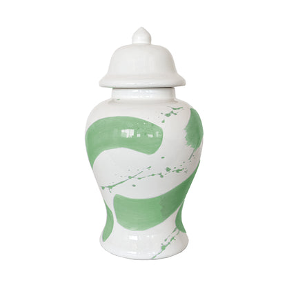 Cabbage Patch Brushstroke Ginger Jar