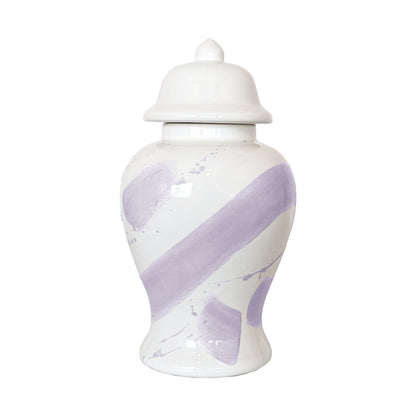 Light Lavender Brushstroke Ginger Jar | Wholesale