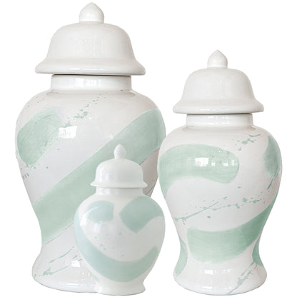 Sea Glass Brushstroke Ginger Jars | Wholesale