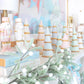 Aqua Christmas Trees with 22K Gold Brushstroke Accent | Wholesale