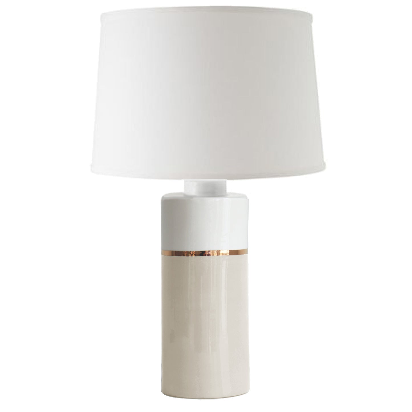 Beige Color Block Column Lamp