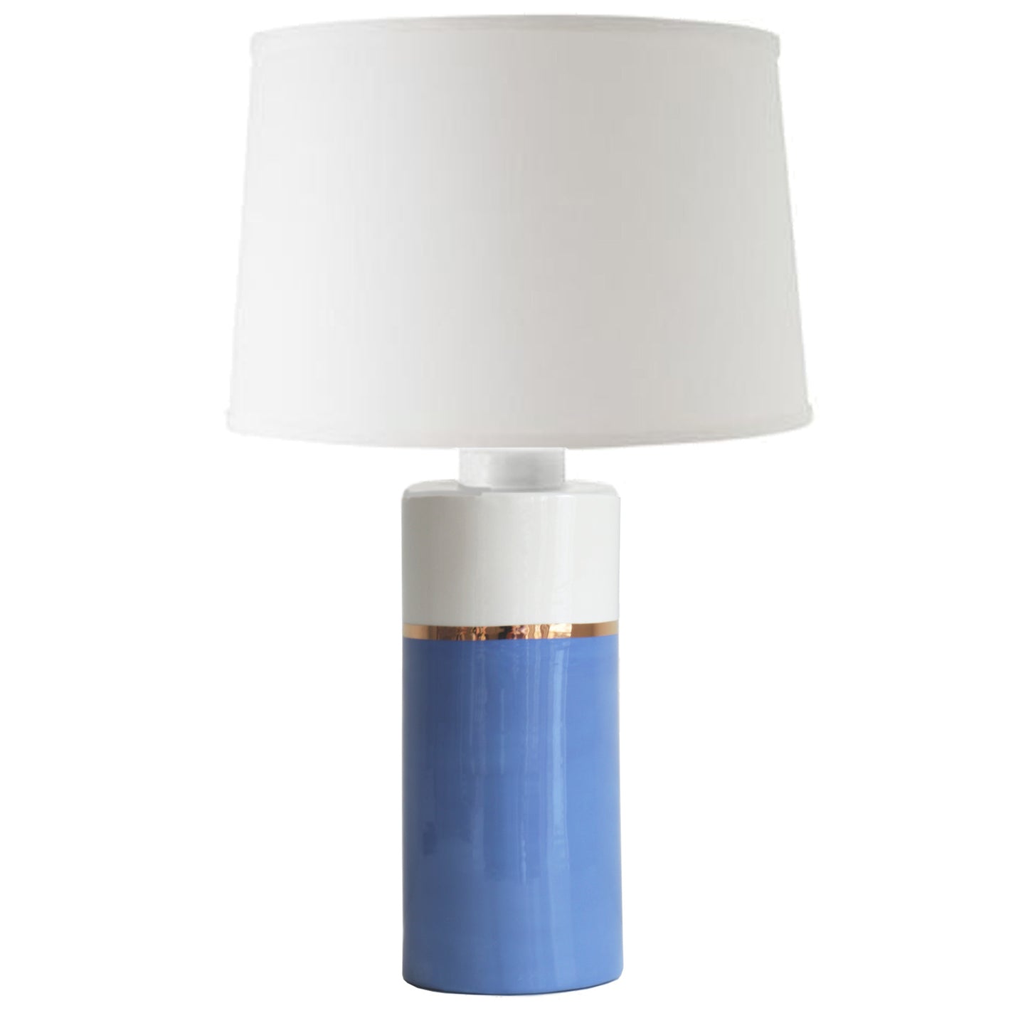 French Blue Color Block Column Lamp