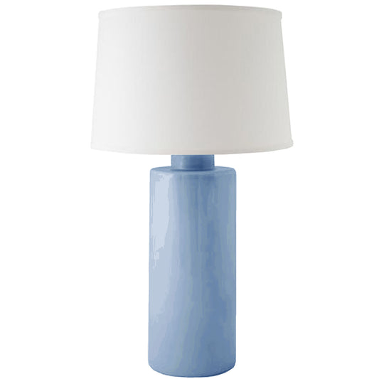 French Blue Solid Column Lamp