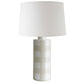 Beige Gingham Column Lamp | Wholesale