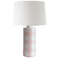 Pink Gingham Column Lamp | Wholesale