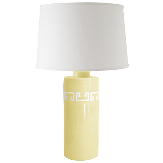 Lemon Sorbet Greek Key Column Lamp | Wholesale