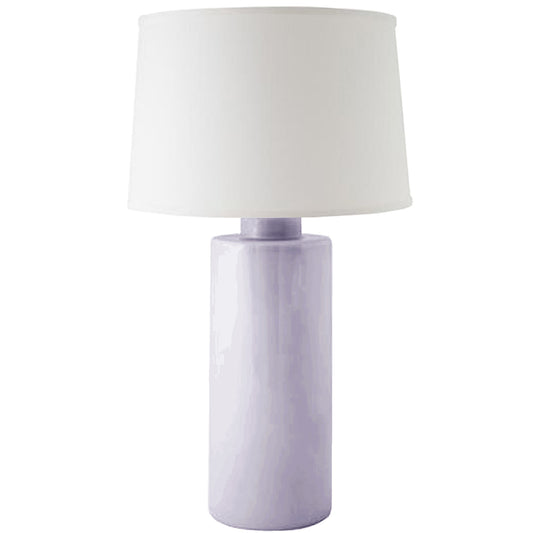 Light Lavender Solid Column Lamp