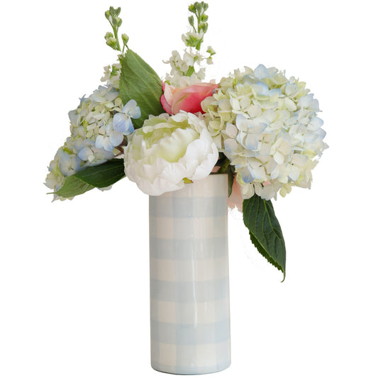 Gingham Column Vase | Wholesale