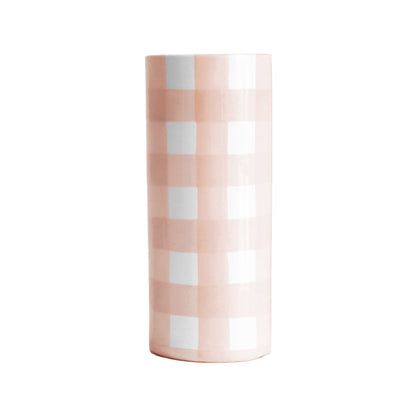 Gingham Column Vase | Wholesale