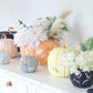 Layered Leaves Pumpkin Jars with 22K Gold Accents in Navy Blue | Wholesale