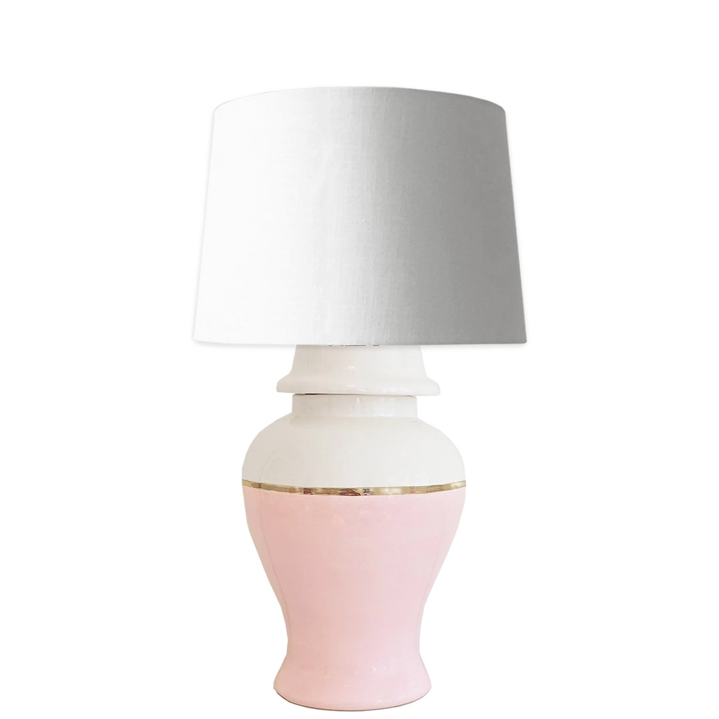 Cherry Blossom Pink Color Block Ginger Jar Lamp | Wholesale
