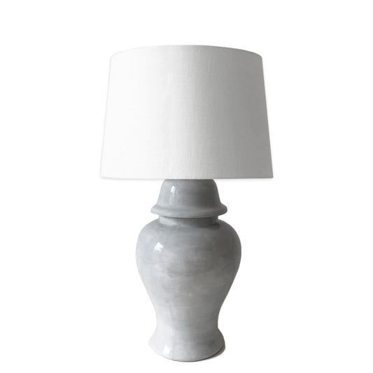 Light Gray Ginger Jar Lamp | Wholesale