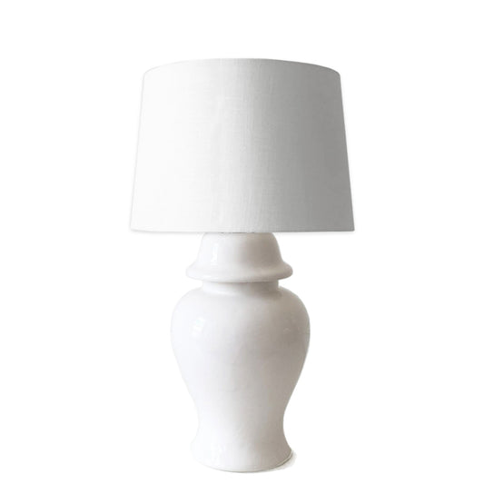 White Ginger Jar Lamp | Wholesale