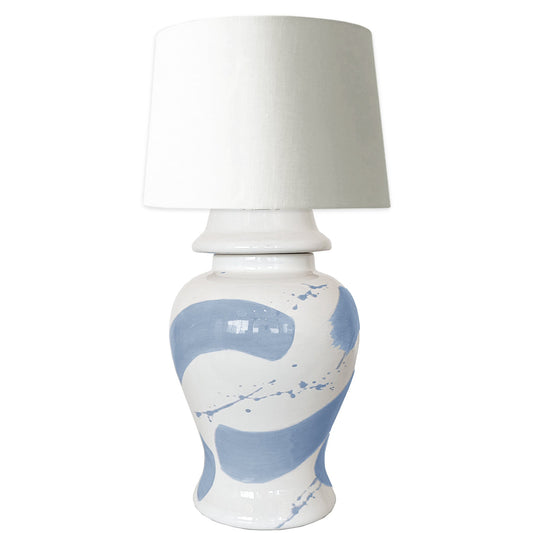 Serenity Brushstroke Ginger Jar Lamp | Wholesale