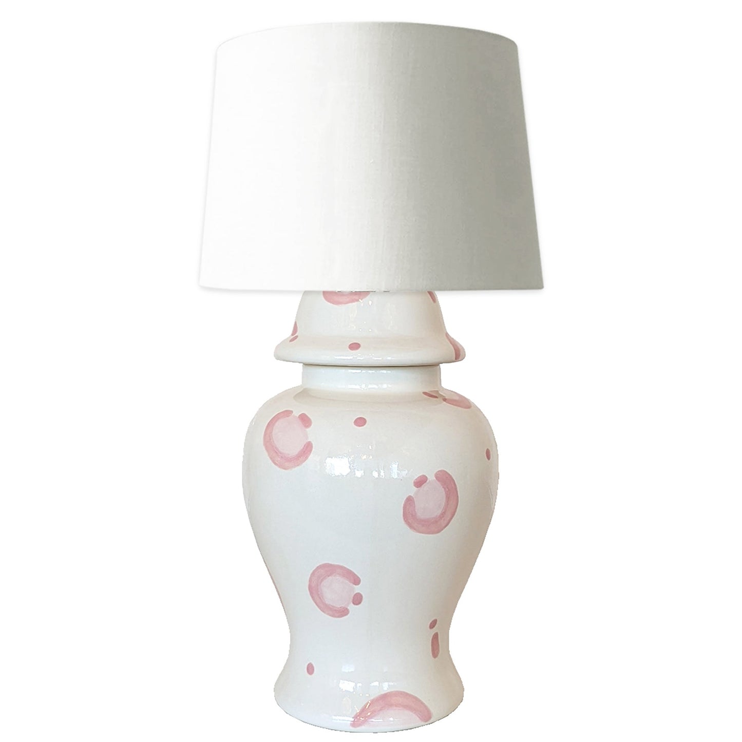 Pink Leopard Ginger Jar Lamp | Wholesale