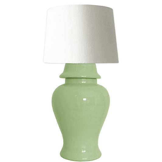 Cabbage Patch Green Ginger Jar Lamp