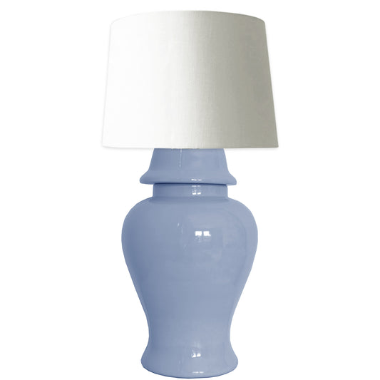 French Blue Ginger Jar Lamp