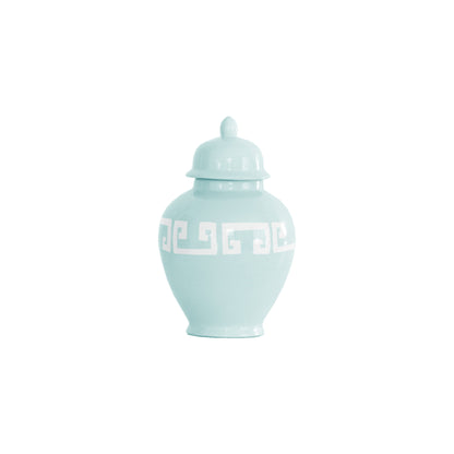 Robin's Egg Greek Key Ginger Jars | Wholesale