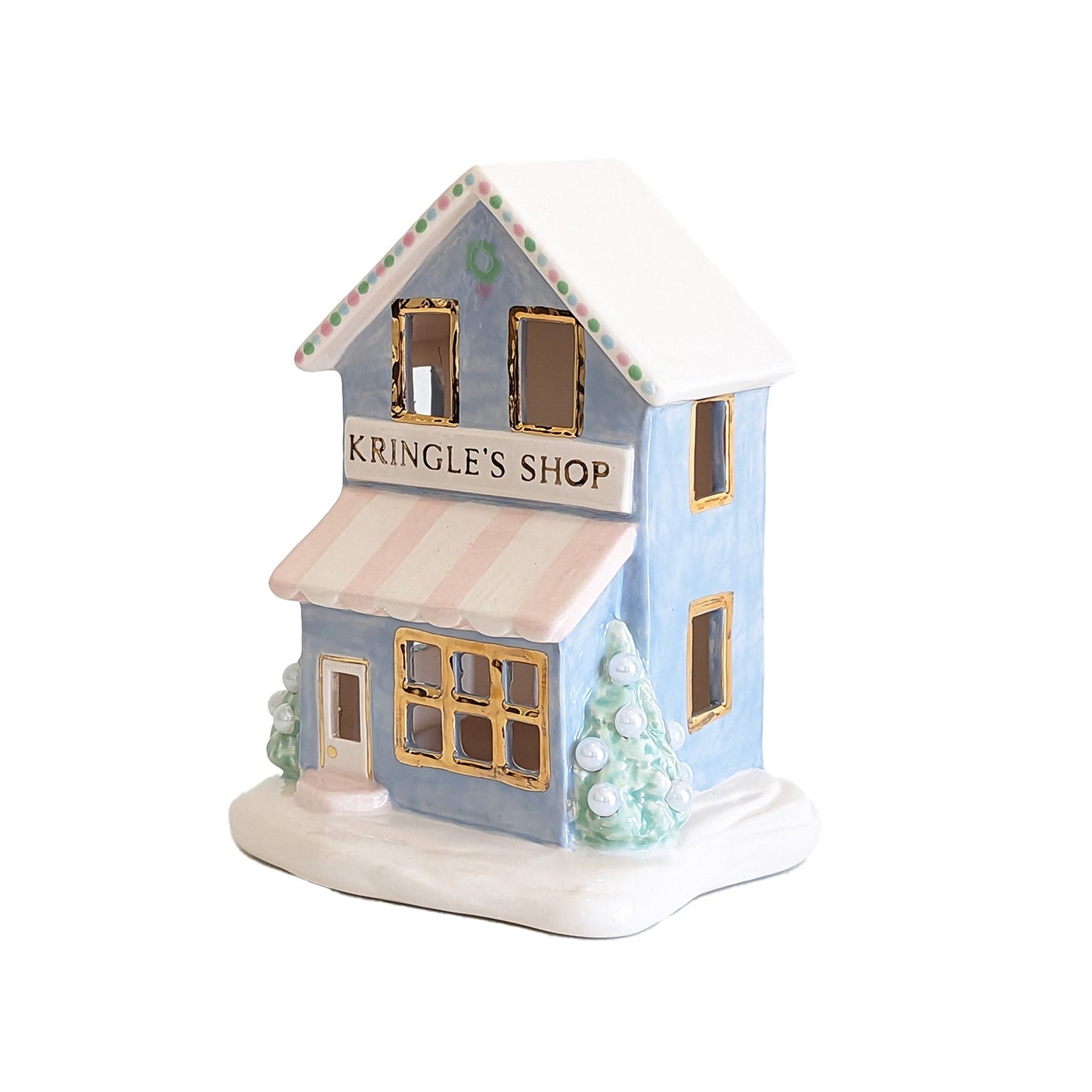 Pastel Kringle Shop with 22K Gold Accents