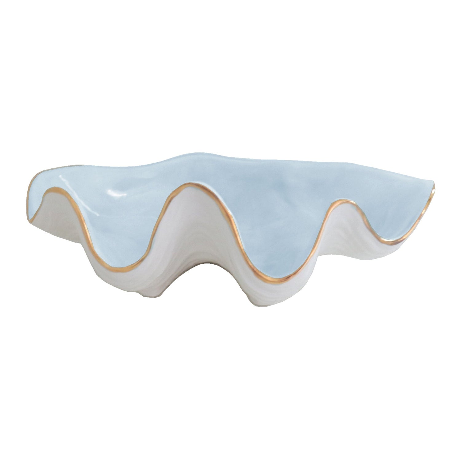 Clam Shell Bowl with 22K Gold Accent | Wholesale