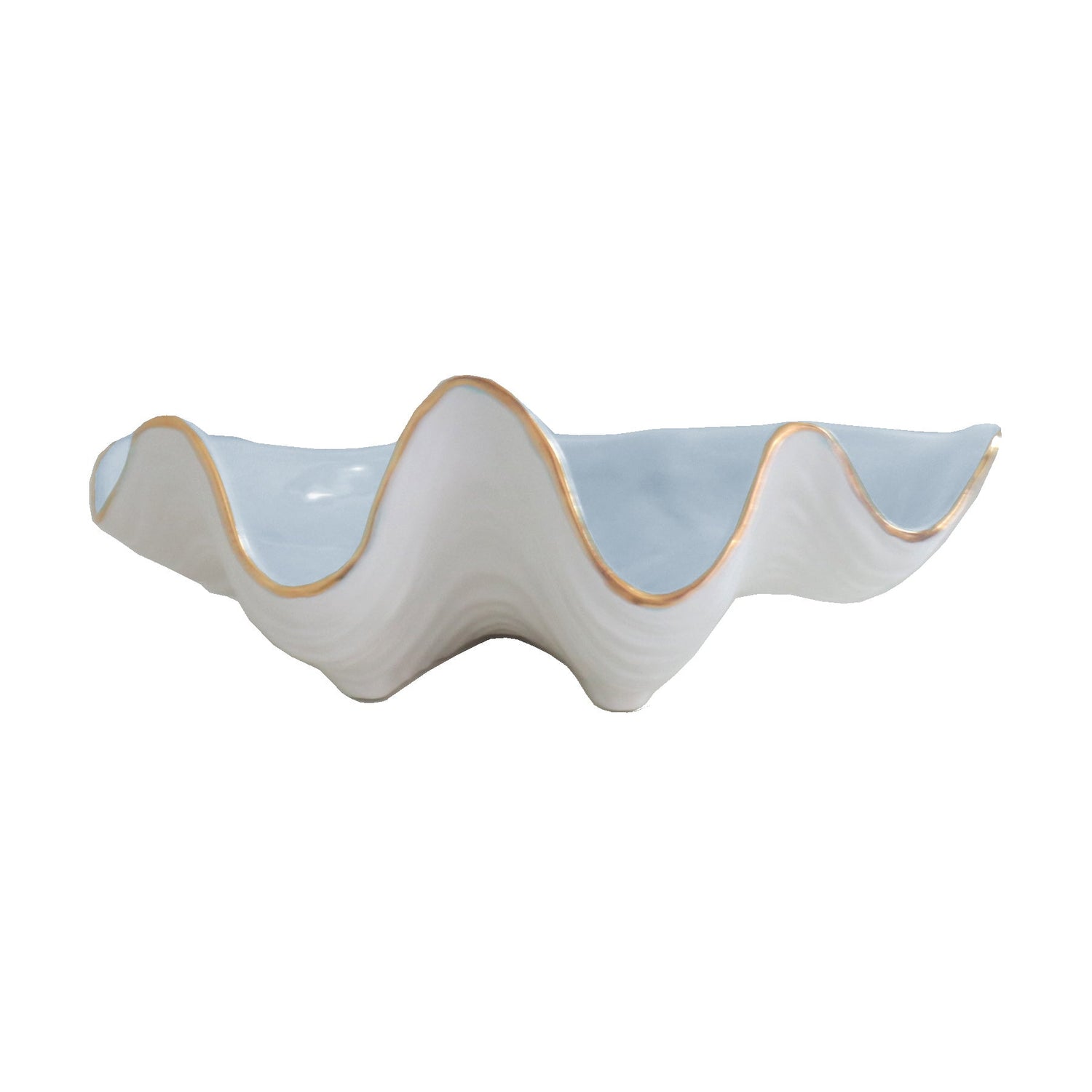 Clam Shell Bowl with 22K Gold Accent | Wholesale