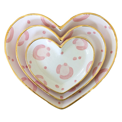 Leopard Print Heart Dishes