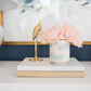 Hydrangea Light Blue Ginger Jar Lamp | Wholesale