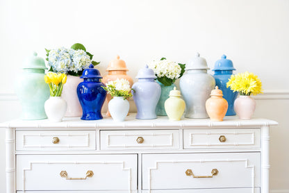 Hydrangea Light Blue Ginger Jars | Wholesale