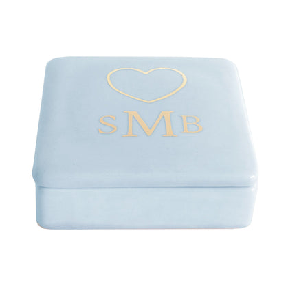 Heart Keepsake Monogrammed Box