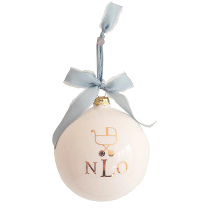 Monogrammed Keepsake Ornament- Baby's First Christmas