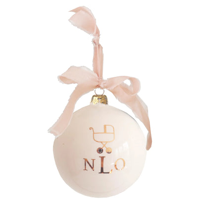 Monogrammed Keepsake Ornament- Baby's First Christmas