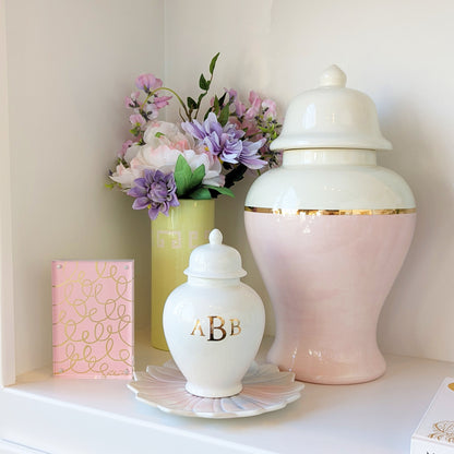 Classic Monogram Ginger Jars in White