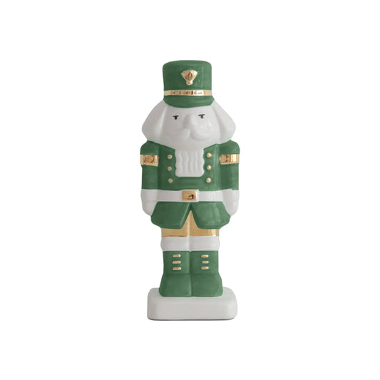 Holiday Green Nutcracker with 22K Gold Accents | Wholesale