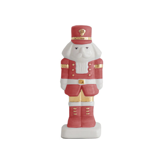 Holiday Red Nutcracker with 22K Gold Accents
