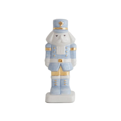 Light Blue Nutcracker with 22K Gold Accents | Wholesale