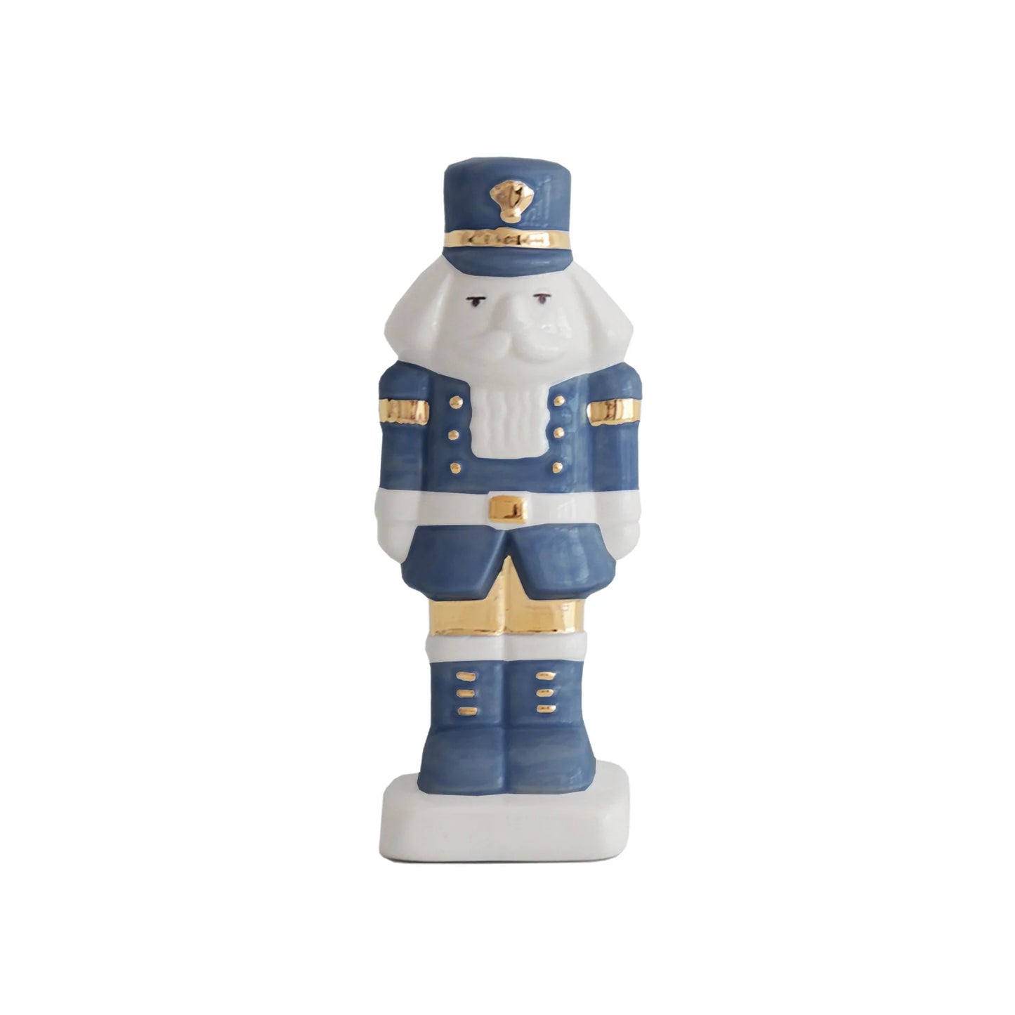 Navy Blue Nutcracker with 22K Gold Accents
