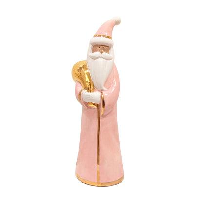 Pink Santa with 22K Gold Accents