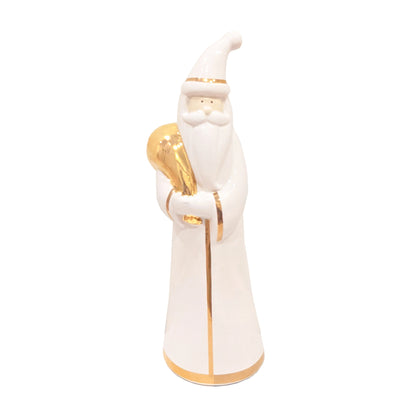 White Santa with 22K Gold Accents