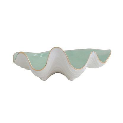 Clam Shell Bowl with 22K Gold Accent | Wholesale