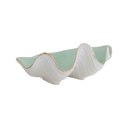 Clam Shell Bowl with 22K Gold Accent | Wholesale