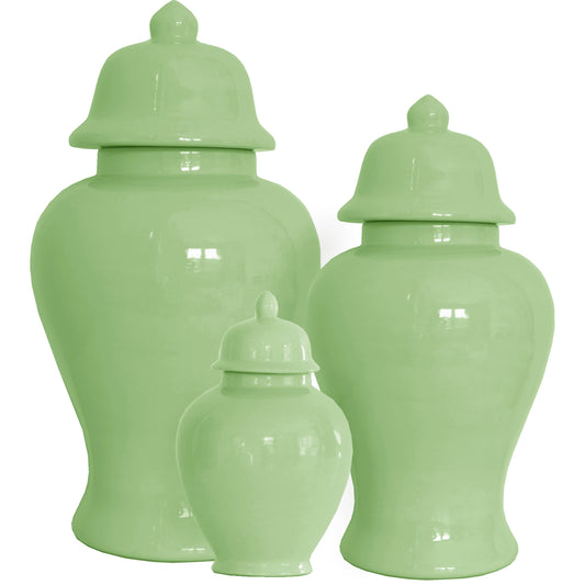 Cabbage Patch Green Ginger Jars