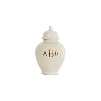 Classic Monogram Ginger Jars in Beige