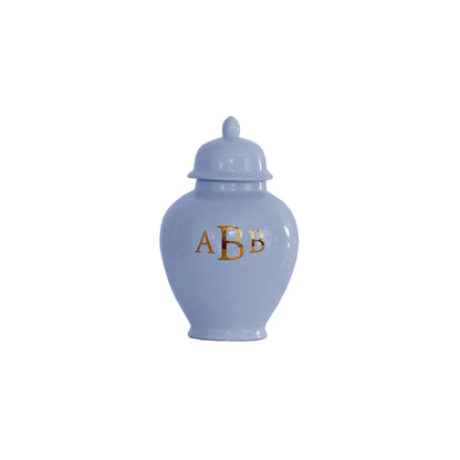 Classic Monogram Ginger Jars in French Blue