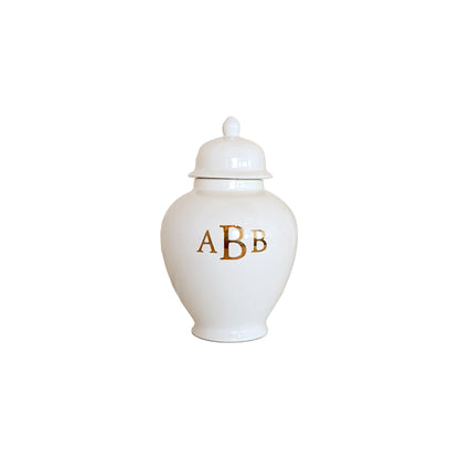 Classic Monogram Ginger Jars in White