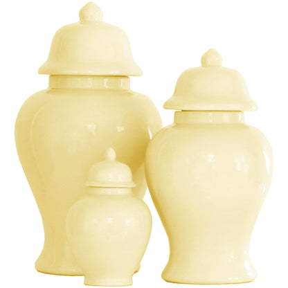 Lemon Sorbet Yellow Ginger Jars